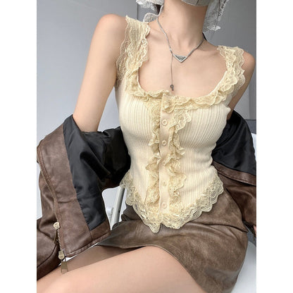 Off-shoulder Irregular Short Sleeveless Top